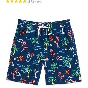 Hot Coals Neon Light Chubbies Swim Trunks